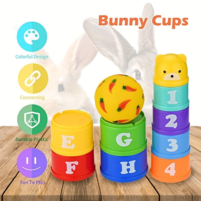 Interactive Bunny Toys Set for Mental Stimulation