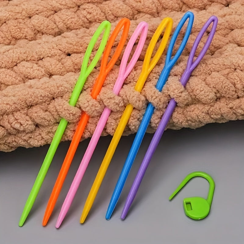 Plastic Knitting Needles Set for Sweaters - Pack of 50