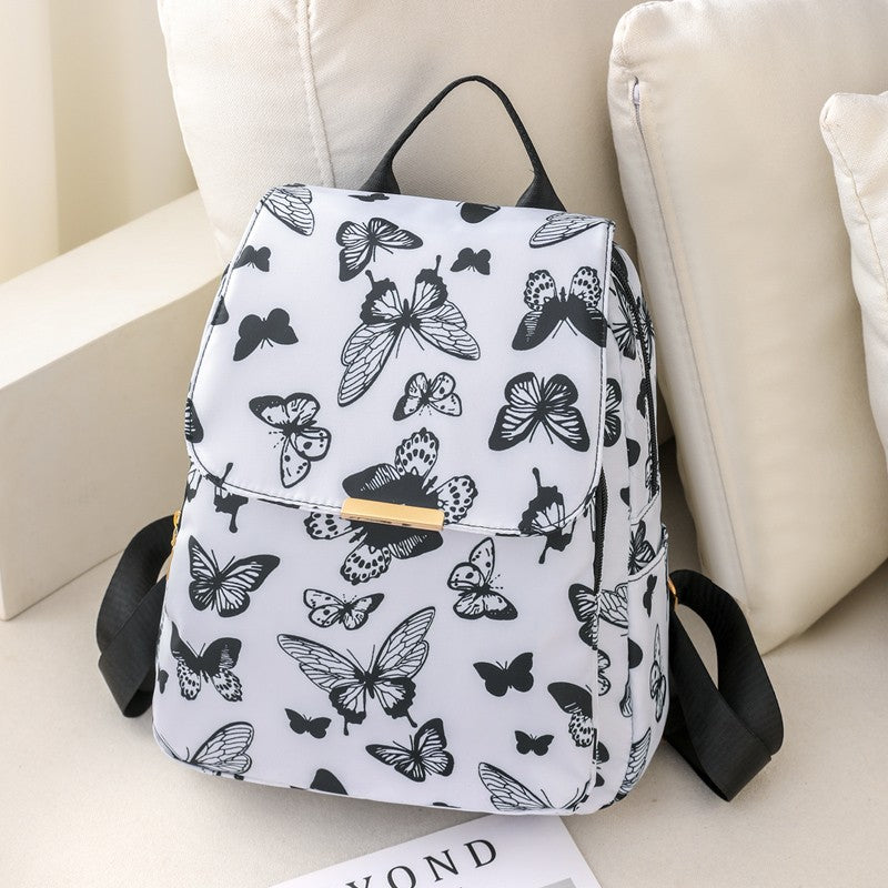 Nylon Flap Zipper Backpack for Work & School
