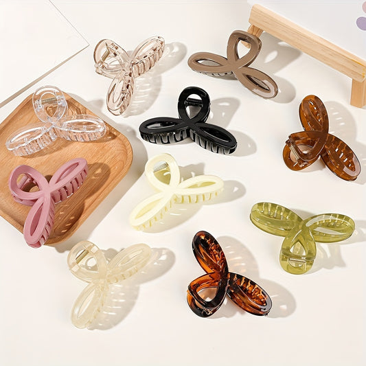 Classic Clover Hair Claw Jelly Hair Clip for Women