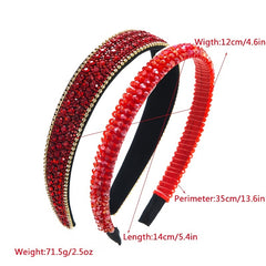 2pcs Rhinestone Headband Crystal Hairband Hair Accessories