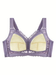 Lace Wireless Bra Full Coverage Comfortable Everyday Women's Lingerie