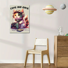 Baby Cat and Video Game Wall Sticker for Kids Room