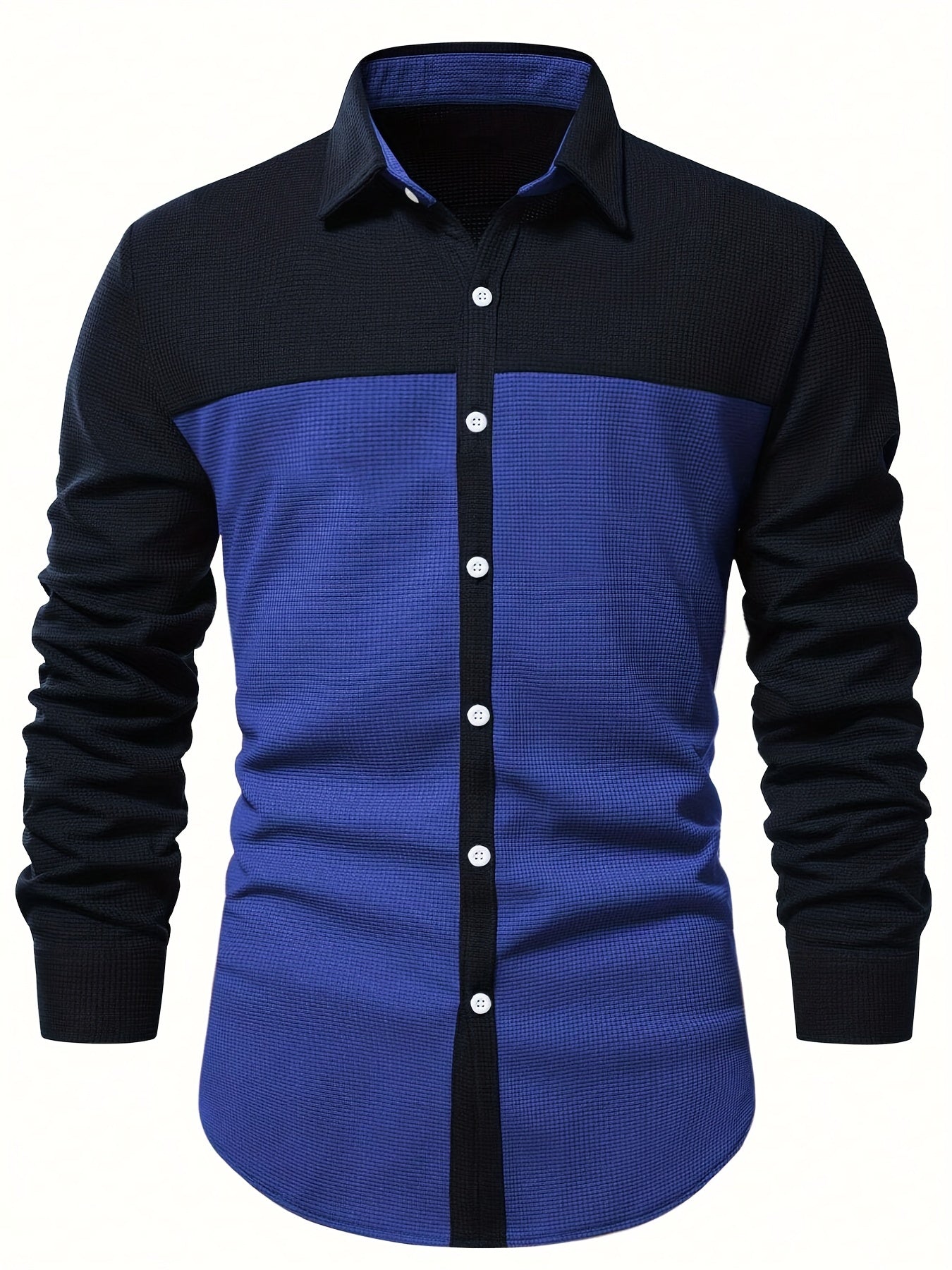 Men's Casual Button Up Long Sleeve Shirt