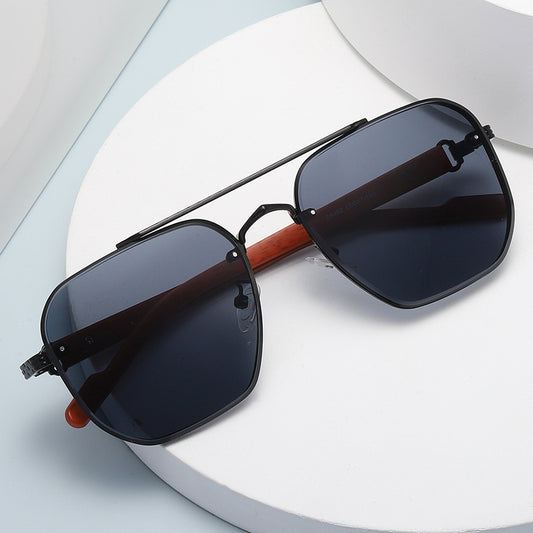 Wood Grain Travel Sunglasses