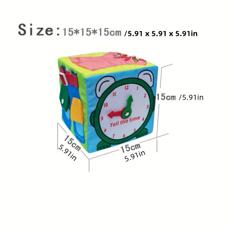 Baby Activity Cube Soft Toy - 6 Puzzle Cube Toys Fine Cloth Gift