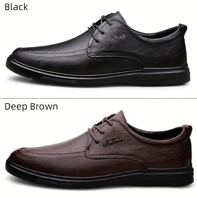 Men's Lace-Up Derby Shoes for Office Business Events
