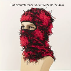 Tie Dye Block Hip Hop Knit Balaclava