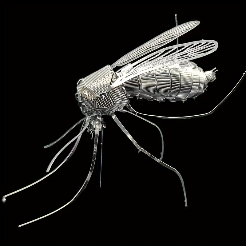 Metallic Mosquito Puzzle Toy for Home Decor & Education