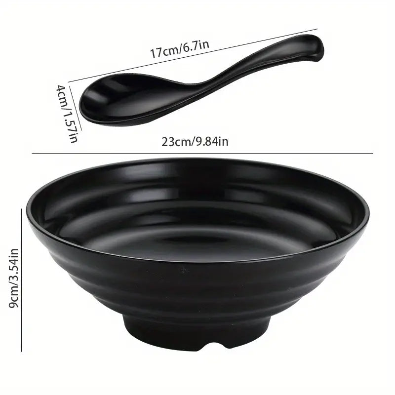 2pcs Bowl Set Dishwasher & Microwave Safe Pho Thai Miso Udon Bowl Set
