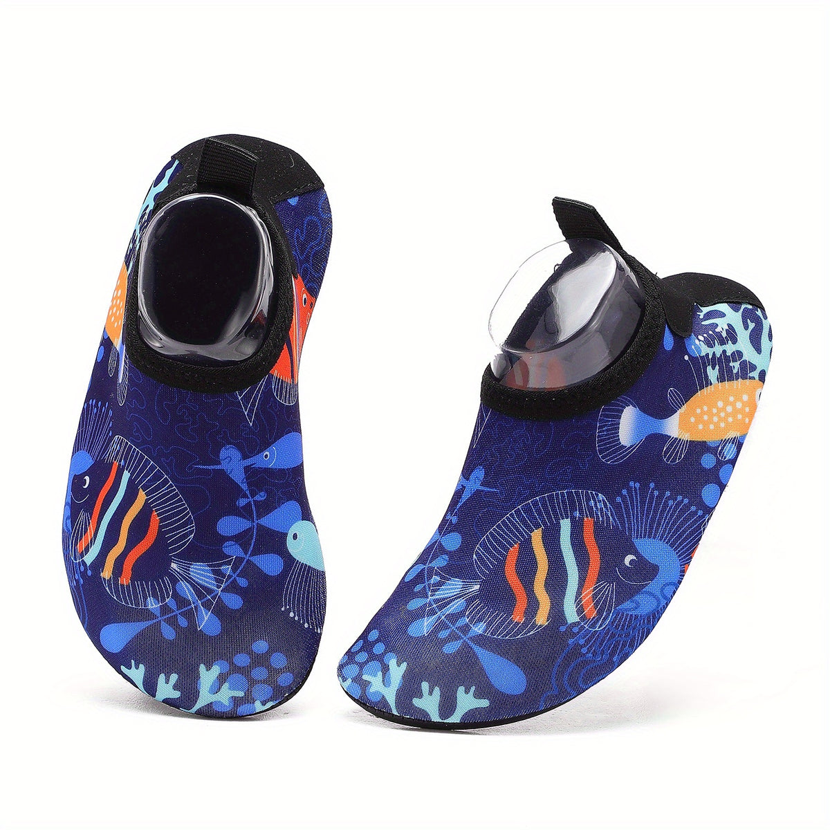 Boy's Cartoon Fish Water Shoes Quick Dry Lightweight Soft Water Socks