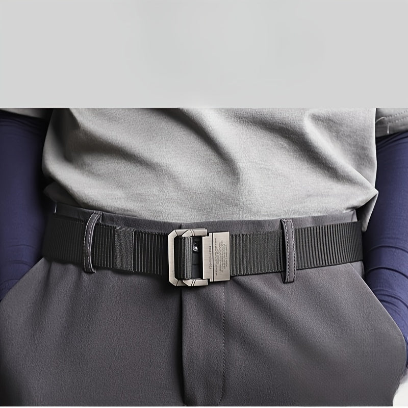 Men's Canvas Belt Alloy Buckle Casual Outdoor Belt