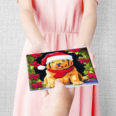 8pcs DIY Diamond Painting Greeting Card Christmas Holiday Handcraft