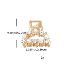 Rhinestone Pearl Hair Claw Shark Claw Holder