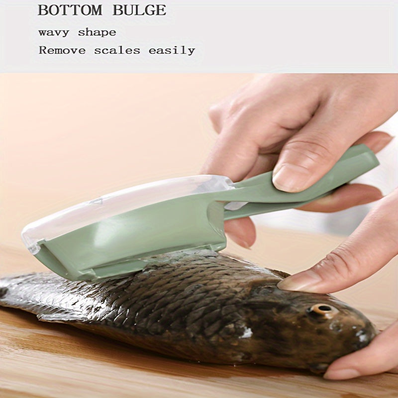 Fish Scale Scraper with Protective Cover - Home Kitchen & Outdoor Fishing