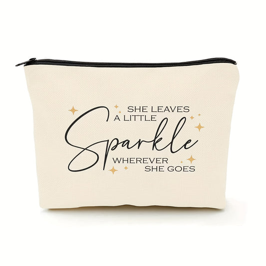 She Leaves A Little Sparkle Makeup Bag Gift