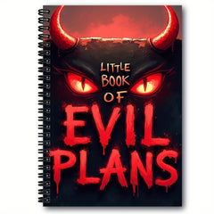 Evil Plan Toroidal Spiral Notebook Journal School Office Supplies