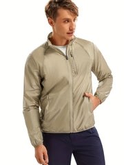 Men's Lightweight Zipper Jacket Sun Protection Sports Coat