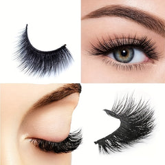 5 Pairs Long Crossed 3D Natural False Eyelashes