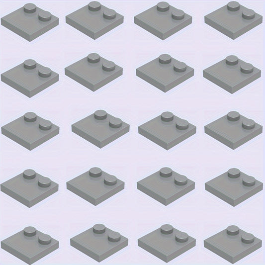 20pcs Building Block Set 2x2 Low Wall Bricks Mixed Colors