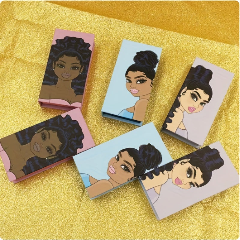 Rectangular Beauty Magnetic False Eyelash Packaging Box 5D Mink Eyelashes