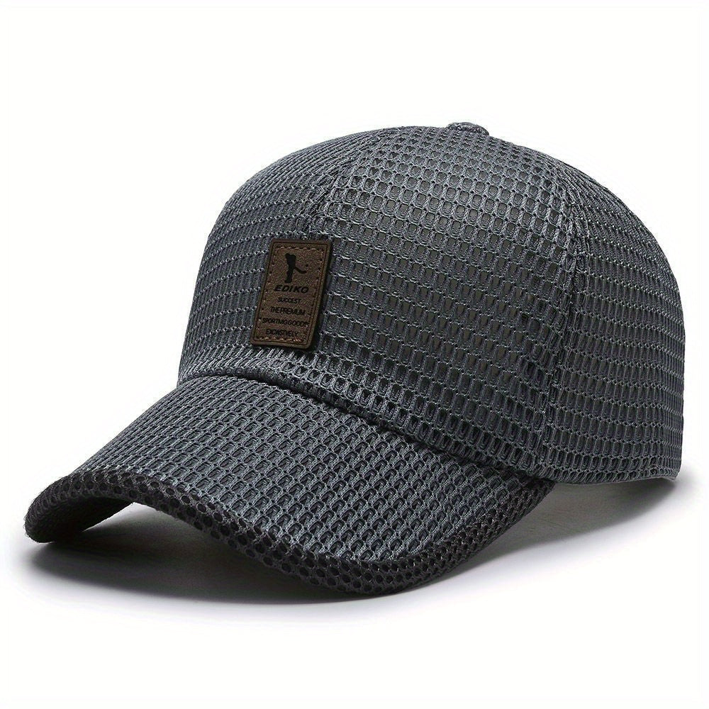 Men's Breathable Mesh Visor Baseball Cap for Summer
