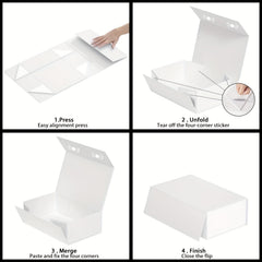 Ornament Storage Box w/ Magnetic Closure - Ideal for Decorations