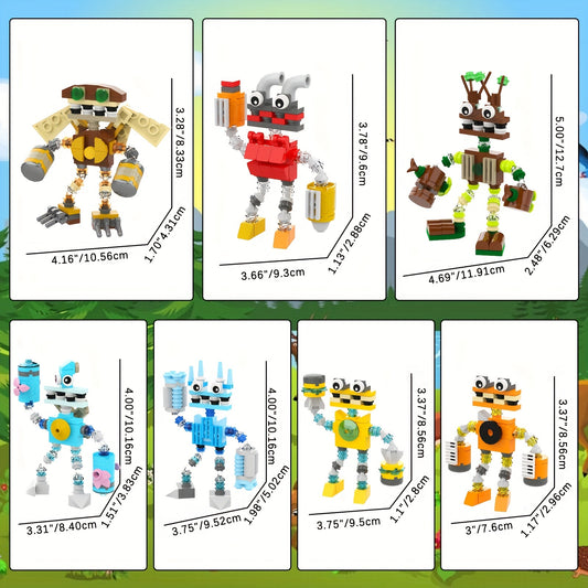 Monster Friends Building Set 639pcs DIY Toy Model Educational Game