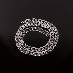Stainless Steel Chain Necklace Hip Hop Cuban Neck Chain