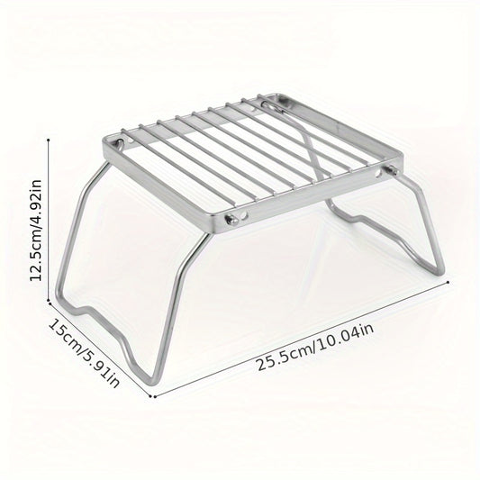 Portable Folding Stainless Steel BBQ Grill for Picnic Camping Hiking