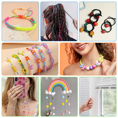 97m Stretchy Rainbow Elastic Cord for Jewelry Making Beading
