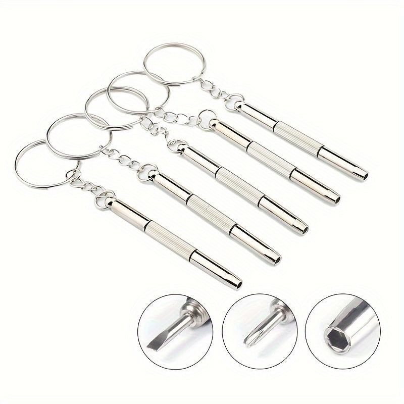Mini Screwdriver Keychain Repair Tool for Eyeglass Goggles Lenses