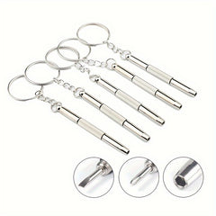 Mini Screwdriver Keychain Repair Tool for Eyeglass Goggles Lenses