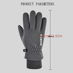 Men's Winter Fleece Touch Screen Cycling Ski Gloves