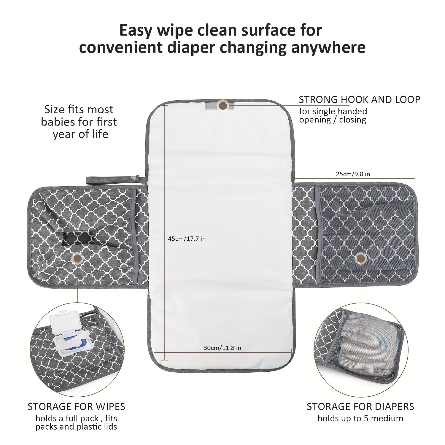 Portable Baby Diaper Changer Travel Changing Table