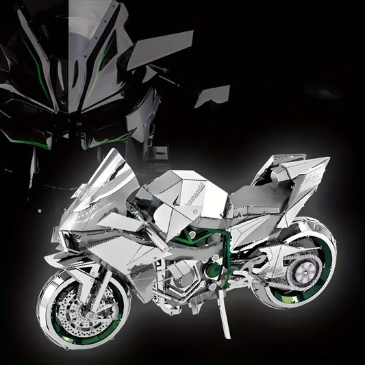 Metal Assembly Model DIY Puzzle Motorcycle Model Gift