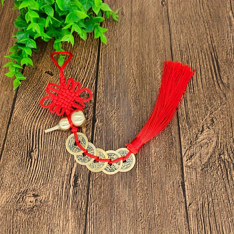 Copper Gourd Chinese Knot Tassel Car Bag Door Handle Decoration