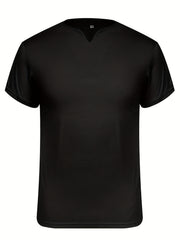 Men's Retro Short Sleeve V-Neck for Outdoor Summer Leisure