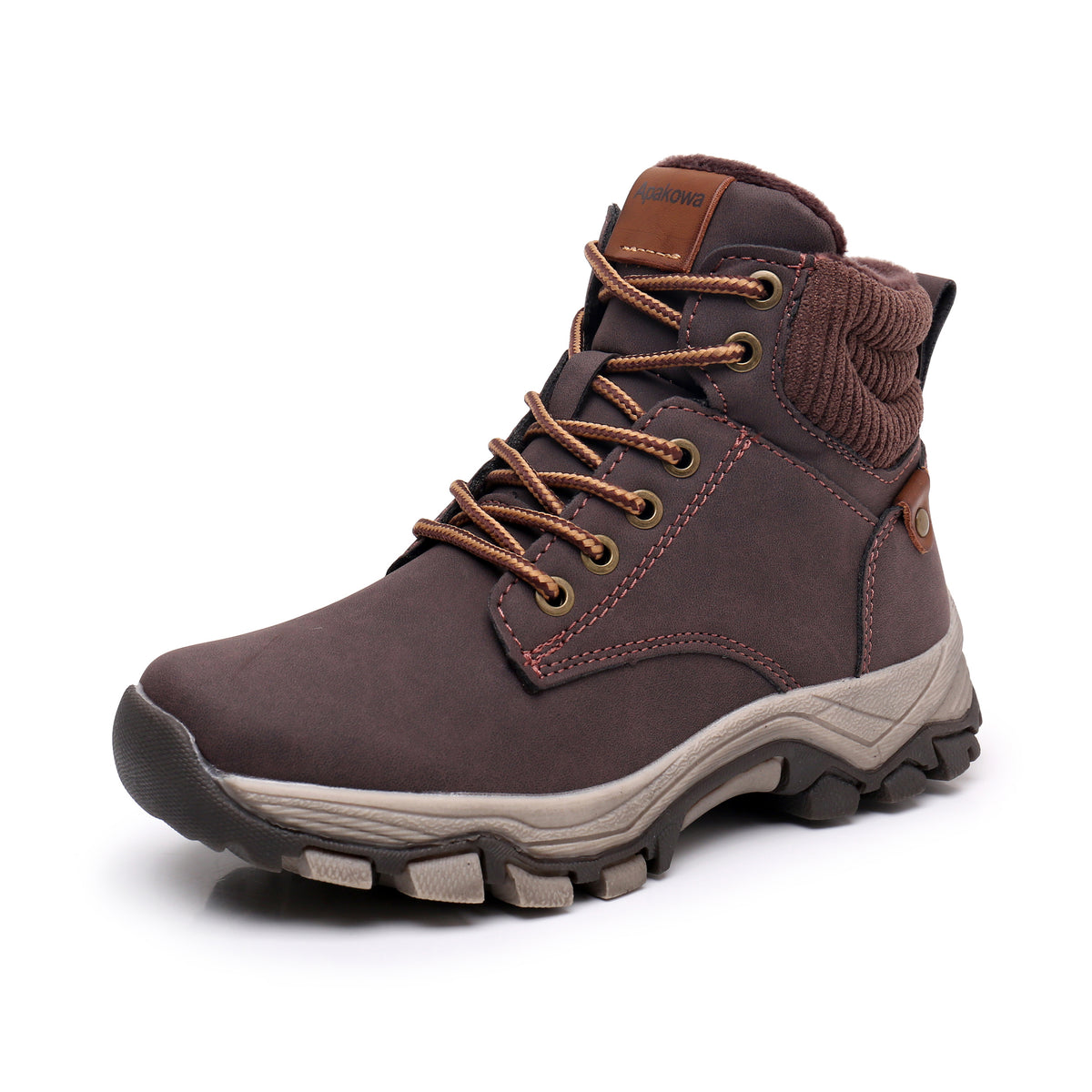 Kid's High Top Hiking Boots Non Slip Casual Lace Up Durable Shoes