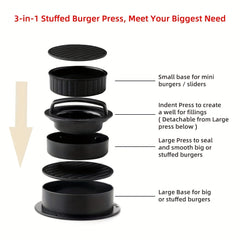 Burger Press Cheeseburger Press Patty Maker Mold Non Stick
