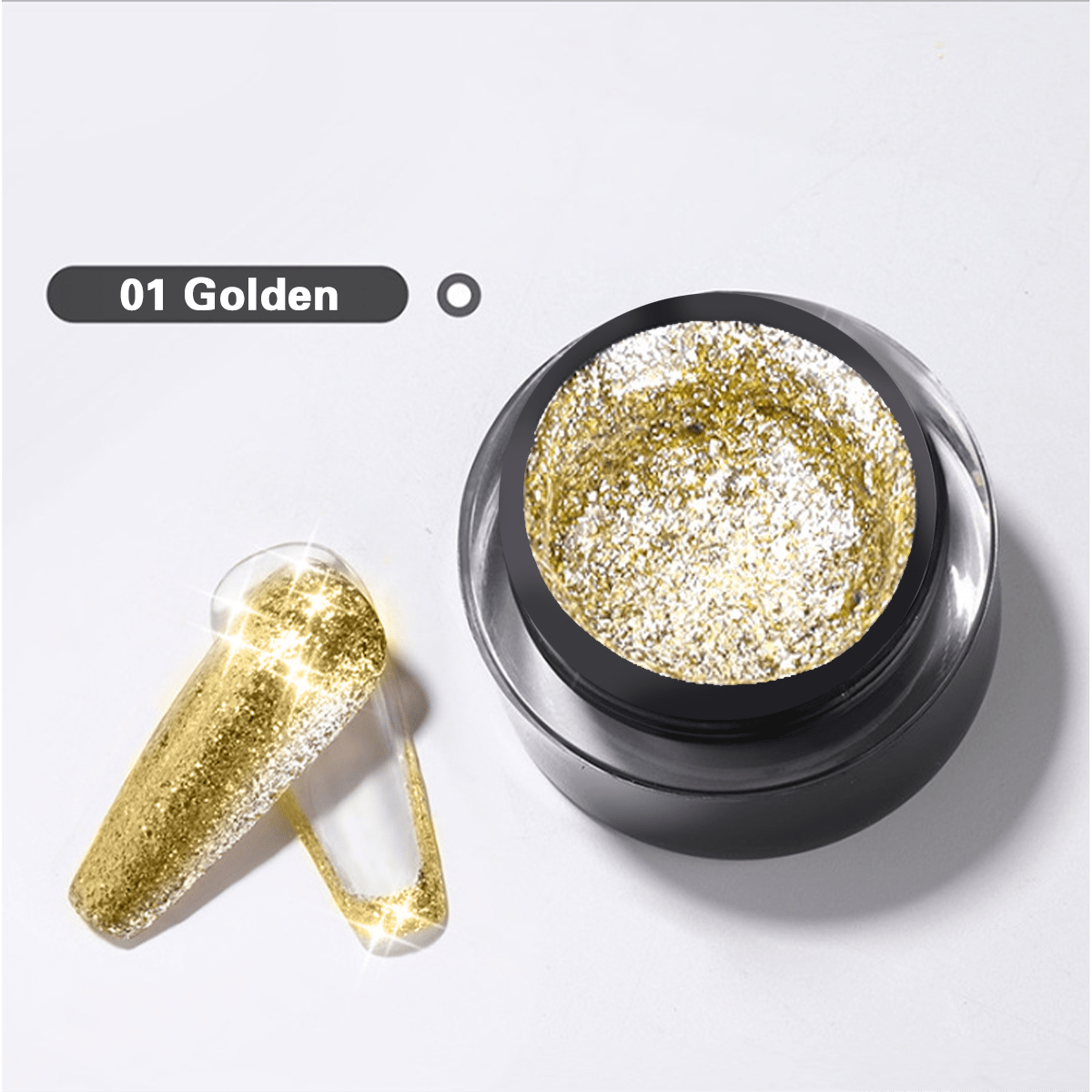 Glitter Nail Gel Polish Colorful Nail Art for Salon & Home