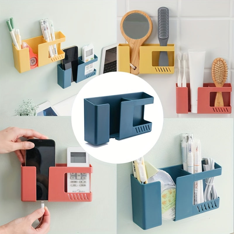 2 in 1 Remote Control and Phone Plug Wall Organizer
