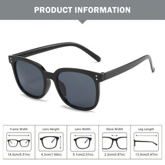 Polarized Square Sunglasses UV Protection Women