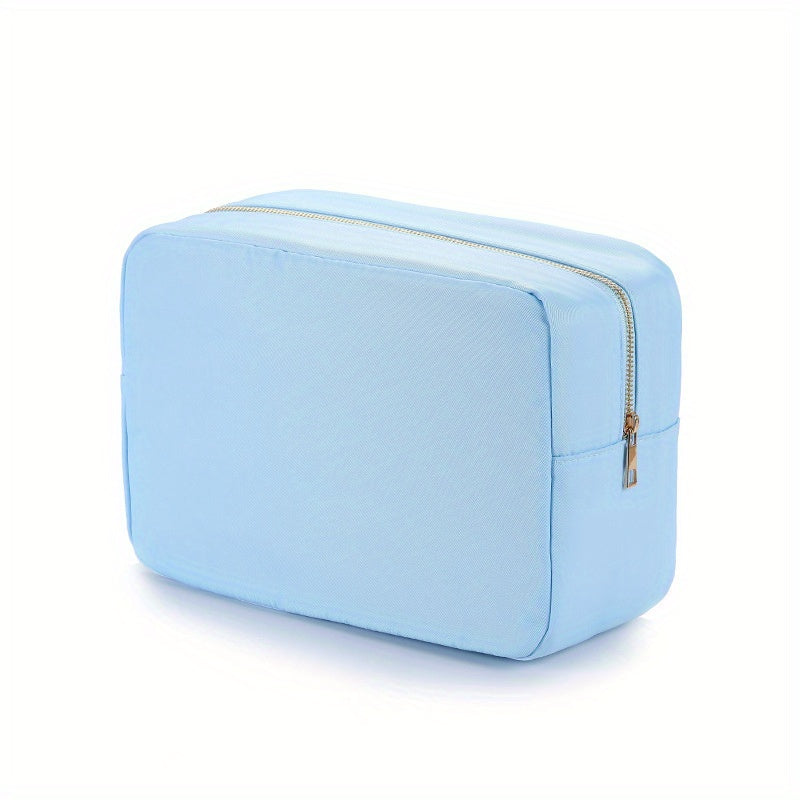 Waterproof Nylon Makeup Bag Travel Cosmetic Organizer Pouch with Zipper