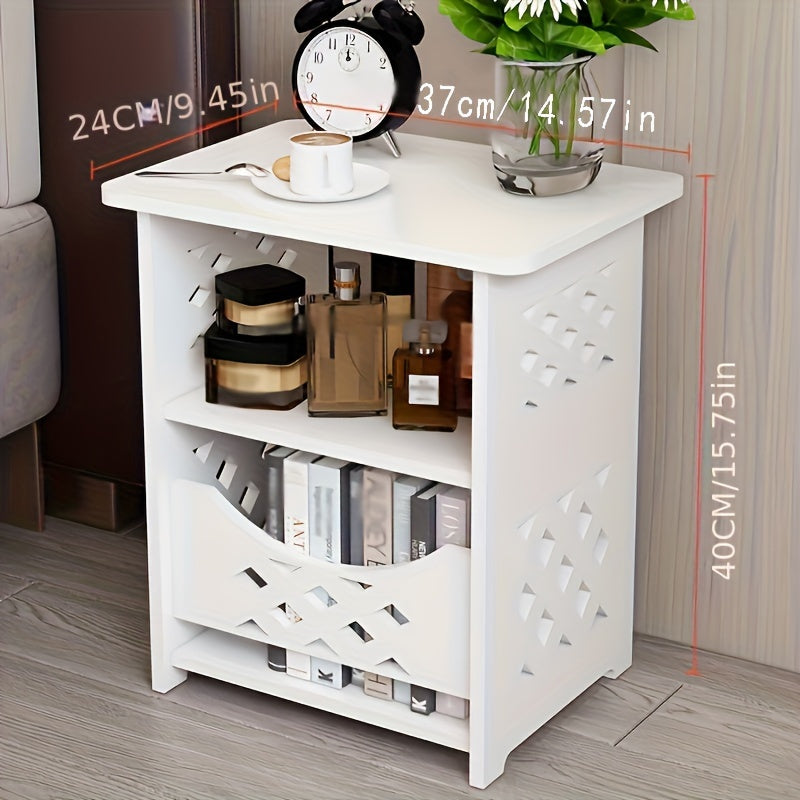 Nordic Bedside Table Mini Round Table Living Room Small Sofa Storage Cabinet