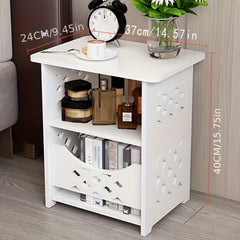Nordic Bedside Table Mini Round Table Living Room Small Sofa Storage Cabinet