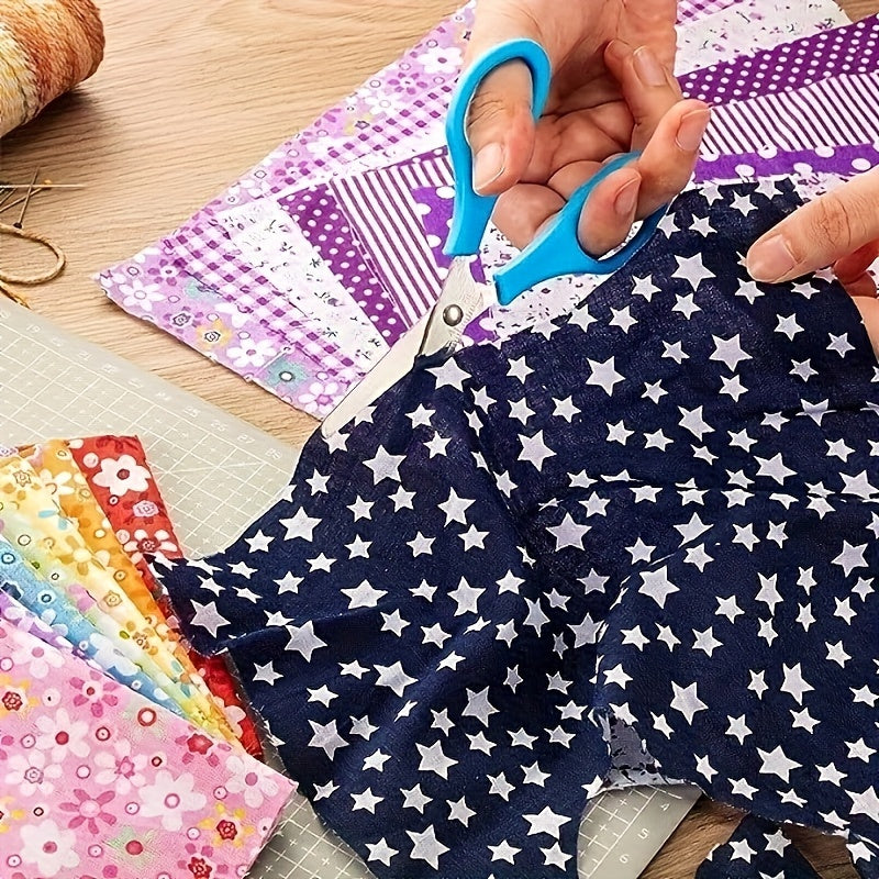 50pcs Squares Patchwork Precut Different Patterns DIY Sewing Mask 5 9in