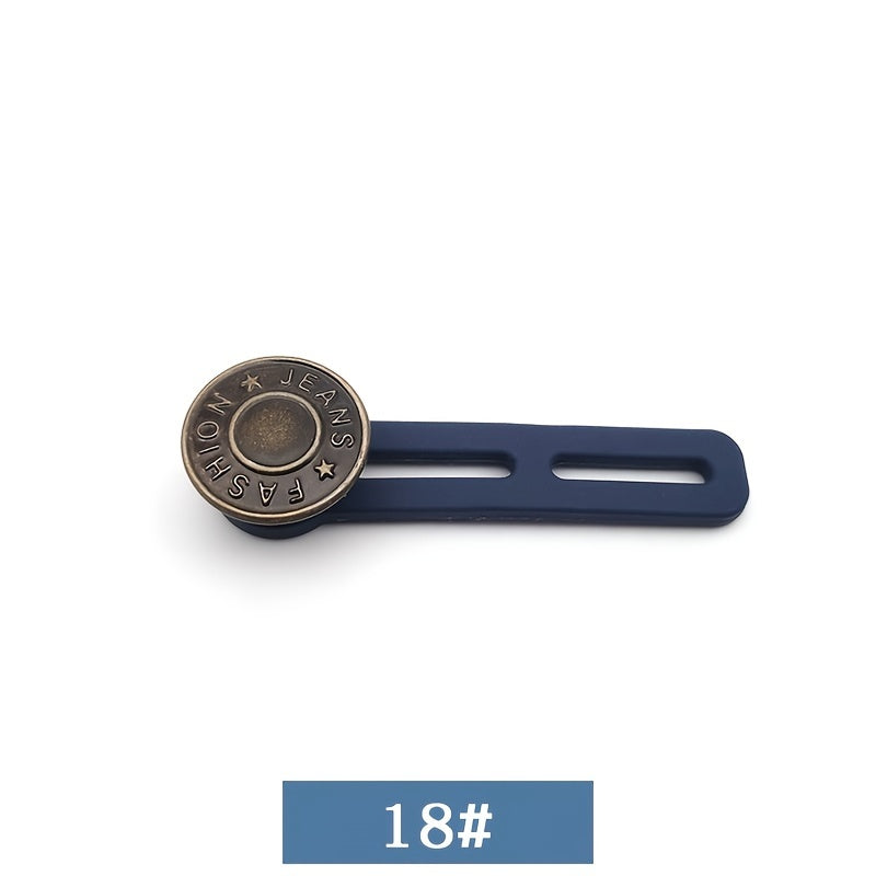 2pcs Button Extender For Pants Adjustable Waist Retractable Waistband