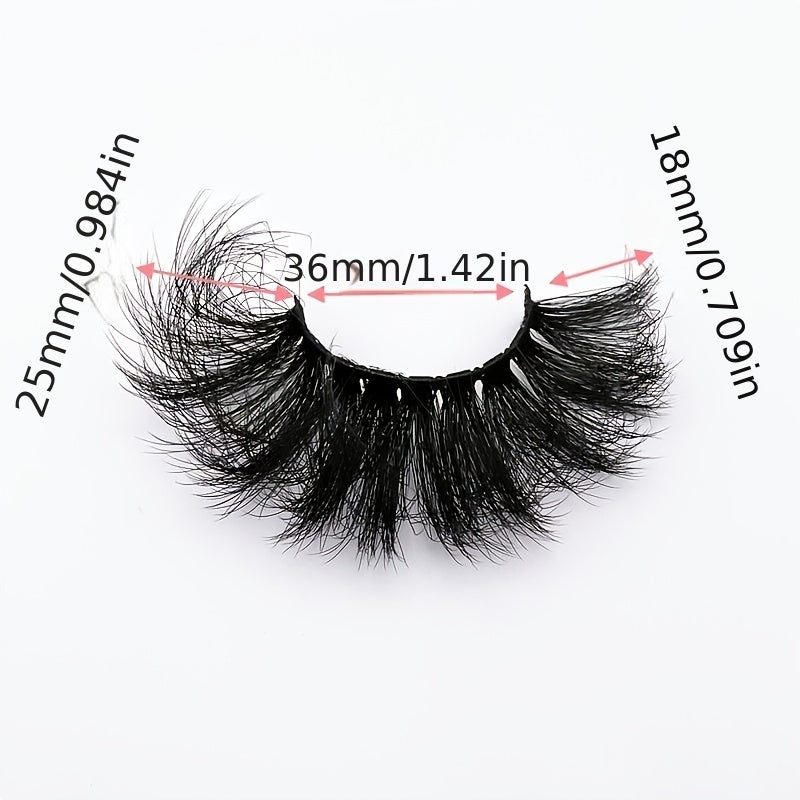 4 Pairs Fluffy Mink Faux Lashes Long Full Eyelash Extensions