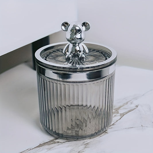 Cute Bear Cotton Pad Holder for Storage